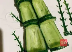 Illustration of how to announce spring with green bamboo 6