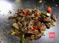 Illustration of how to make cumin-fried chicken hearts 7