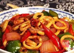 Illustration of how to make fried squid rings with sauce 8