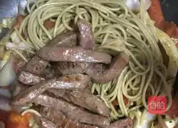 Black pepper beef fillet fried noodles (reduced fat) Illustration of how to do it 7