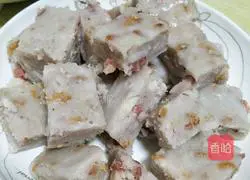 Illustration of how to make pan-fried taro cake 14