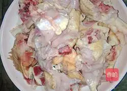 Little rooster with potato vermicelli Illustration of how to do it 5