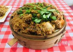 Ancestor's recipe for simple steamed pork ribs with rice flour 6