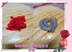 Illustration of how to make tofu skin shrimp rolls 1