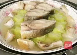 Illustration of how to make steamed loofah 8