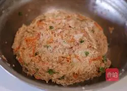 Illustration of how to make steamed meatballs 6