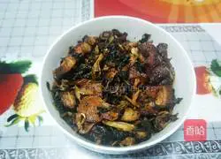 Illustration of how to make pork with pickled vegetables 5