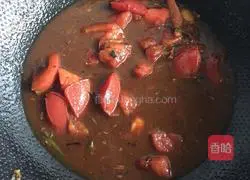 Illustration of how to make tomato braised tofu 3