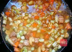Illustration of how to make a bowl of delicious stew and rice balls in winter 8