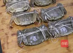 Illustration of steamed hairy crabs 3