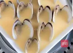Illustration of how to make steamed clam eggs 5