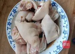 Braised pig Illustration of how to make hoof 2