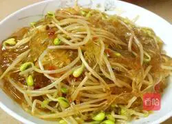 Illustration of how to make fried bean sprouts and vermicelli 7
