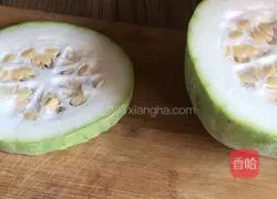 Illustration of how to make shrimp skin and winter melon cup 2