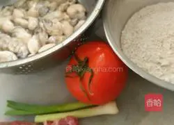 Illustration of how to make fried oysters 1