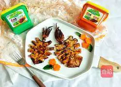 Illustration of how to make grilled squid with soy sauce 7