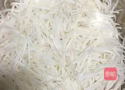 Illustration of how to make steamed shredded radish 2