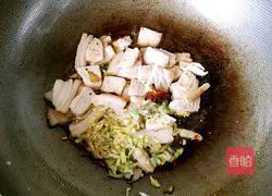 Illustration of how to make frozen tofu stewed with cabbage 6