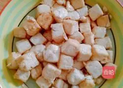 Illustration of how to make fried leeks with tofu 2