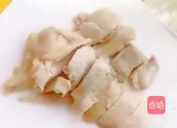 Illustration of how to make saliva chicken 13