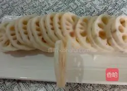 Illustration of how to make fried lotus root box 2