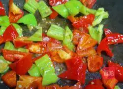 Fried chicken leg mushrooms with meat Practice illustration 8