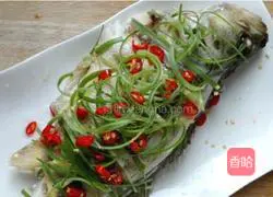 Illustration of steamed sea bass 7