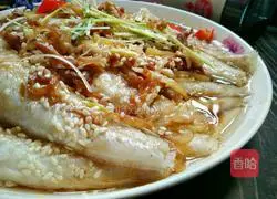 Illustration of how to make steamed sand pointed fish with dried radish 14