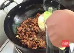 Bean fried with meat Illustration of how to do it 7