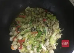 Illustration of how to make fried scallop meat 5