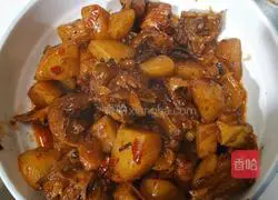 Illustration of how to make braised chicken and potatoes stewed 12