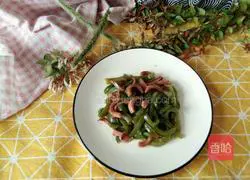 Illustration of how to make fried squid with green pepper 6