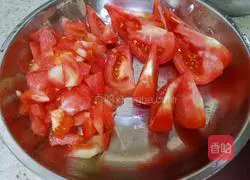 Illustration of braised beef brisket with tomatoes and potatoes 9