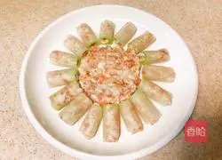 Illustration of how to make crystal winter melon rolls 12