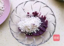 Illustration of how to make purple sweet potato pearl meatballs 3