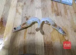 Illustration of how to make garlic vermicelli with open side shrimp 10