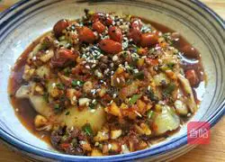 Illustration of how to make saliva chicken 11