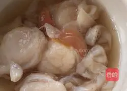 Illustration of how to make steamed scallops with garlic vermicelli 4
