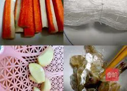 Illustration of how to make steamed crab meat sticks with rice flour 1
