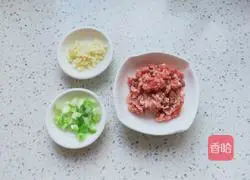 Illustration of how to make minced meat and tofu 3