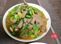 Illustration of home-style fried pork liver 6