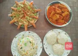 Illustration of how to make garlic vermicelli and shrimp 15