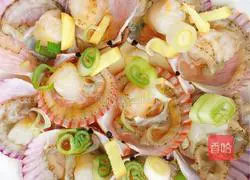 Illustration of how to make garlic vermicelli scallops 9