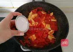 Illustration of how to make scrambled eggs with tomatoes 11