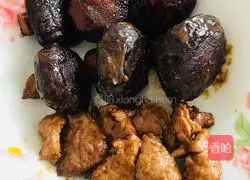 Illustration of how to make meat slices stuffed with oyster sauce and shiitake mushrooms 11