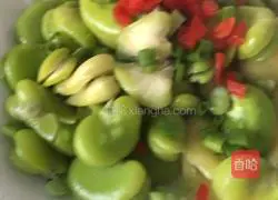 Illustration of how to steam broad beans 9