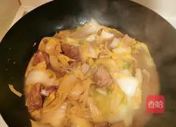 Illustration of how to cook pork ribs and baby cabbage 7