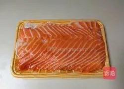 Illustration of how to make salmon bones with green onion 1