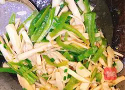 How to make green peppers and king oyster mushrooms Illustration 5