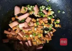 For ham sausage and egg pancakes Practice illustration 4